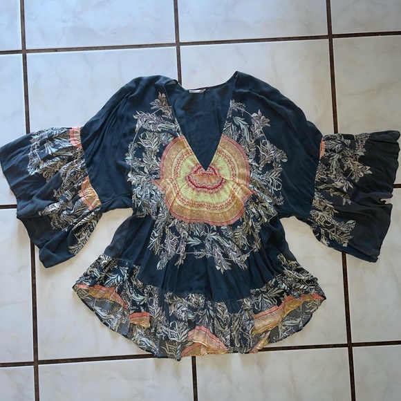 Free People Tops - Free People Boho Sunburst Tunic